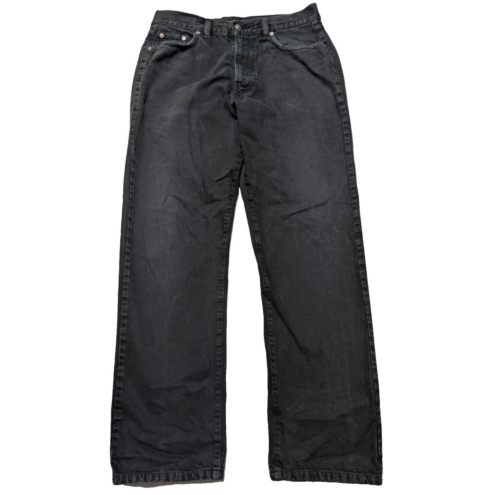 BOSS HUGO BOSS NEVADA Men 34X32 Black Denim‎ Jeans Made In Italy